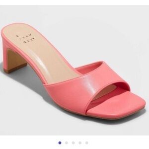 A New Day Pink Mule Heels